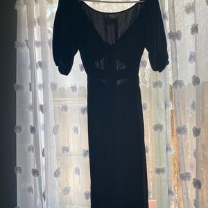 ASOS cut out black jumpsuit.